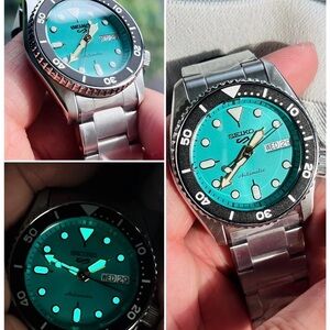 Seiko 5 Sport SRPK33 10ATM Water Resistant 38mm Vibrant Green Dial Automatic